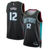 Detroit Pistons Tobias Harris Nike 2025-26 City Edition Musta Miesten Pelipaidat Swingman
